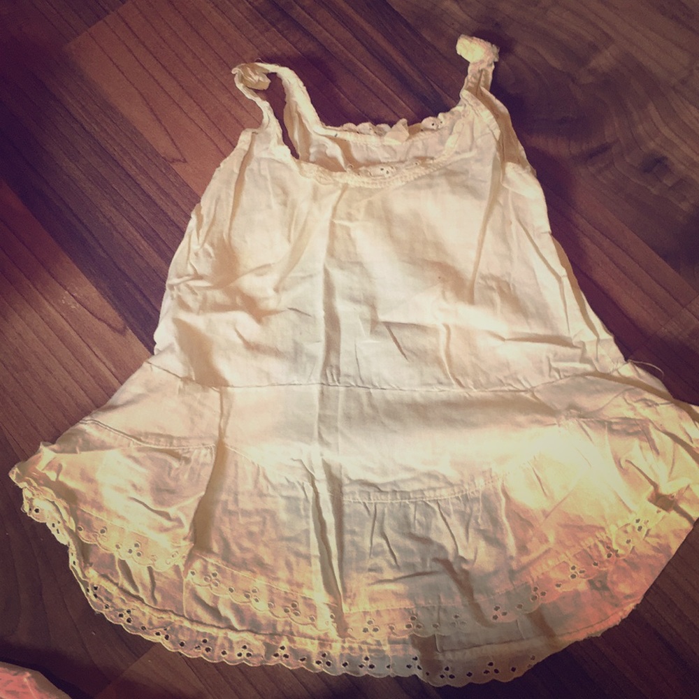 *VINTAGE* girls cami/ white tank top